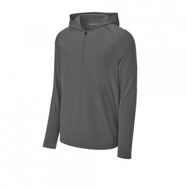 Sport Tek 1/2-Zip Long Sleeve Hooded Jacket